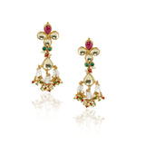 Gold Plated Sampurna Kundan  Peacock Necklace Set