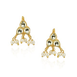 Gold Plated Sampurna Kundan Flower Pearl Choker Set