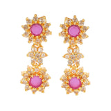 HEERA ZIRCON FLOWER NECKLACE SET