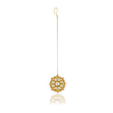 Gold Plated Kundan Tikka