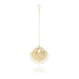 Gold Plated Kundan Chand Tikka
