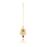 Gold Plated Kundan Flower Tikka