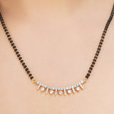 MANGAL SUTRA CHAND PENDANT ZIRCON SET