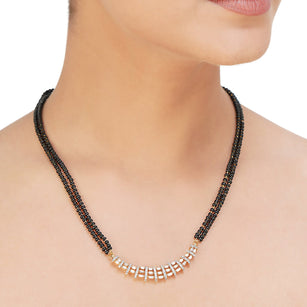 MANGLAL SUTRA CHAND ZIRCON NECKLACE SET