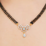 MANGLAL SUTRA TIKONA PLATED PENDANT SET