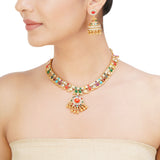 NAVRATNA ARWA NECKLACE SET