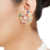 NAVRATNA CIRTLE CHOKER SET