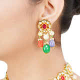 NAVRATNA ROUND CHOKER SET