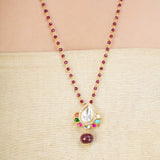NAVRATNA PAN PENDANT SET