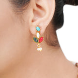 NAVRATNA OVEL NECKLACE SET