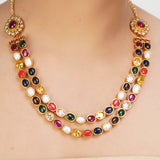 NAVRATNA NECKLACE SET