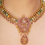 NAVRATNA ADHIRA NECKLACE SET