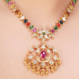 NAVRATNA AVIRA NECKLACE SET