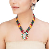 NAVRATNA  MULTI PENDANT SET