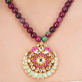 SHAGUN ADYA KUNDAN PENDANT SET
