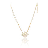 Gold Plated Zircon Fluorite Necklace Set