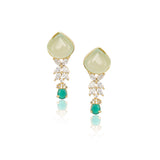 Gold Plated Zircon Fluorite Necklace Set