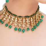 SHAGUN SQUARE KUNDAN CHOKER  SET