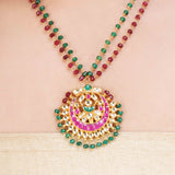 SHAGUN KUNDAN CHAND PENDANT SET