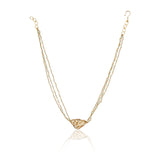 Gold Plated Zircon Bead Necklace Set