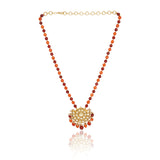Gold Plated Kundan Necklace Set