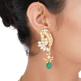 SHAGUN GOLD PLATED KUNDAN NECKLACE SET