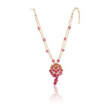 Gold Plated Kundan Tourmaline Necklace Set