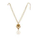 Gold Plated Kundan Laxmi Necklace Set