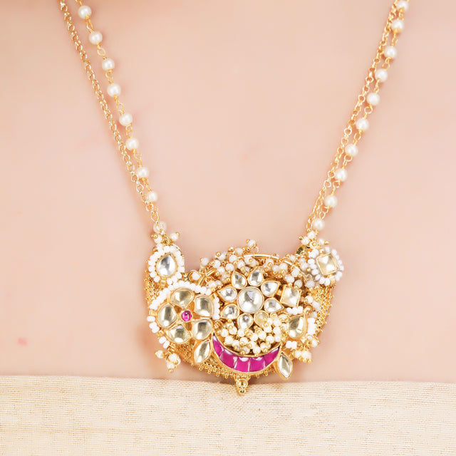 SHAGUN KUNDAN NECKLACE SET