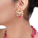SHAGUN GOD FIGAR KUNDAN PENDANT SET