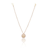 Gold Plated Zircon Pendant  Necklace Set