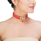 SHAGUN FLOWER KUNDAN CHOKER SET