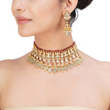 SHAGUN ARUNIMA KUNDAN PENDANT SET