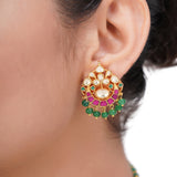 SHAGUN KUNDAN FLOWER CHOKER SET