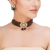 SHAGUN FLOWER KUNDAN CHOKER SET