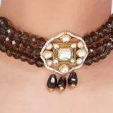 SHAGUN FLOWER KUNDAN CHOKER SET