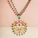 SHAGUN KUNDAN CHAND PENDANT SET