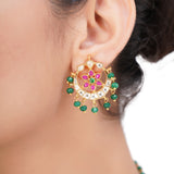 SHAGUN KUNDAN CHAND PENDANT SET