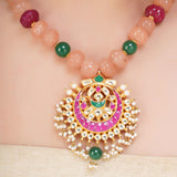 SHAGUN KUNDAN CHAND NECKLACE SET