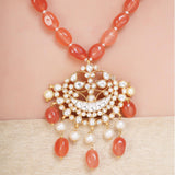 SHAGUN CHAND PENDANT KUNDAN SET