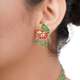 SHAGUN PEACOCK KUNDAN CHOKER SET