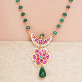 SHAGUN FLOWER CHAND KUNDAN NECKLACE SET