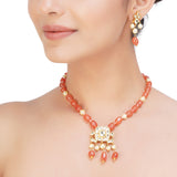 SHAGUN BINA KUNDAN PENDANT SET