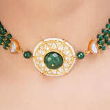 SHAGUN KUNDAN ROUND CHOKER SET
