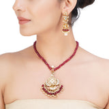 SHAGUN SHIFA KUNDAN PENDANT SET