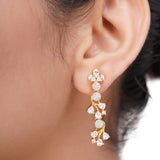 HEERA ZIRCON GOLD PLATED NECKLACE SET