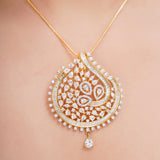 HEERA ZIRCON PAN PENDANT SET