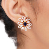 HEERA ZIRCON FLOWER PENDANT SET