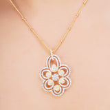 HEERA GOLD PLATED PENDANT SET