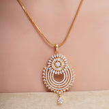 HEERA GOLD PLATED ZIRCON PENDANT SET
